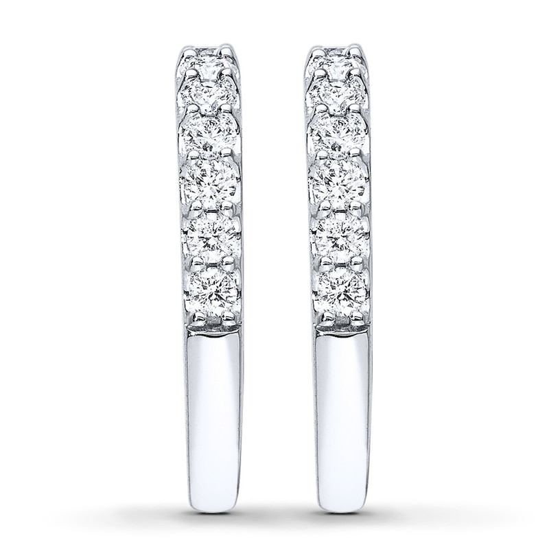Main Image 3 of Previously Owned Wedding Band 1-1/2 ct tw Round-cut Diamonds 14K White Gold - Size 9