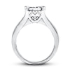 Thumbnail Image 2 of Previously Owned Diamond Engagement Ring 1-3/8 ct tw Princess & Round-cut 14K White Gold - Size 9.75