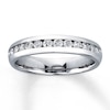 Thumbnail Image 1 of Previously Owned Diamond Anniversary Ring 1/2 ct tw Round-cut 14K White Gold - Size 10