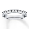 Thumbnail Image 1 of Previously Owned Diamond Anniversary Band 1/2 ct tw Round-cut 14K White Gold - Size 3.75