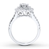 Thumbnail Image 2 of Previously Owned Diamond Engagement Ring 1 ct tw Round-cut 14K White Gold - Size 9