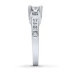 Thumbnail Image 3 of Previously Owned 3-Stone Diamond Ring 1-1/2 ct tw Princess-cut 14K White Gold - Size 10