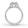 Thumbnail Image 1 of Previously Owned Neil Lane Engagement Ring 1-1/2 ct tw Princess & Round-cut Diamonds 14K White Gold - Size 3.5