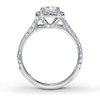Thumbnail Image 2 of Previously Owned Neil Lane Engagement Ring 1-1/2 ct tw Princess & Round-cut Diamonds 14K White Gold - Size 3.5
