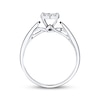 Thumbnail Image 1 of Previously Owned Diamond Engagement Ring 1/4 ct tw Round-cut 10K White Gold - Size 3.5