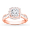 Thumbnail Image 1 of Previously Owned Diamond Engagement Ring 7/8 ct tw Round-cut 14K Rose Gold Size 11