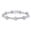 Thumbnail Image 1 of Previously Owned Diamond Bracelet 1/10 ct tw Round-cut Sterling Silver 7.5"