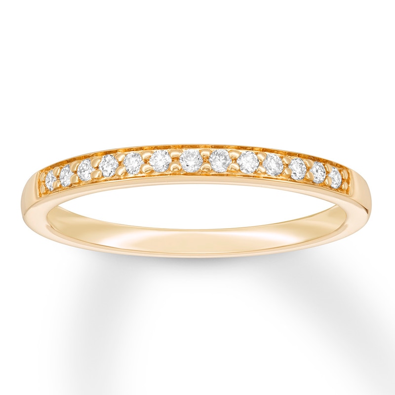 Main Image 1 of Previously Owned Diamond Anniversary Band 1/8 ct tw Round-cut 10K Yellow Gold