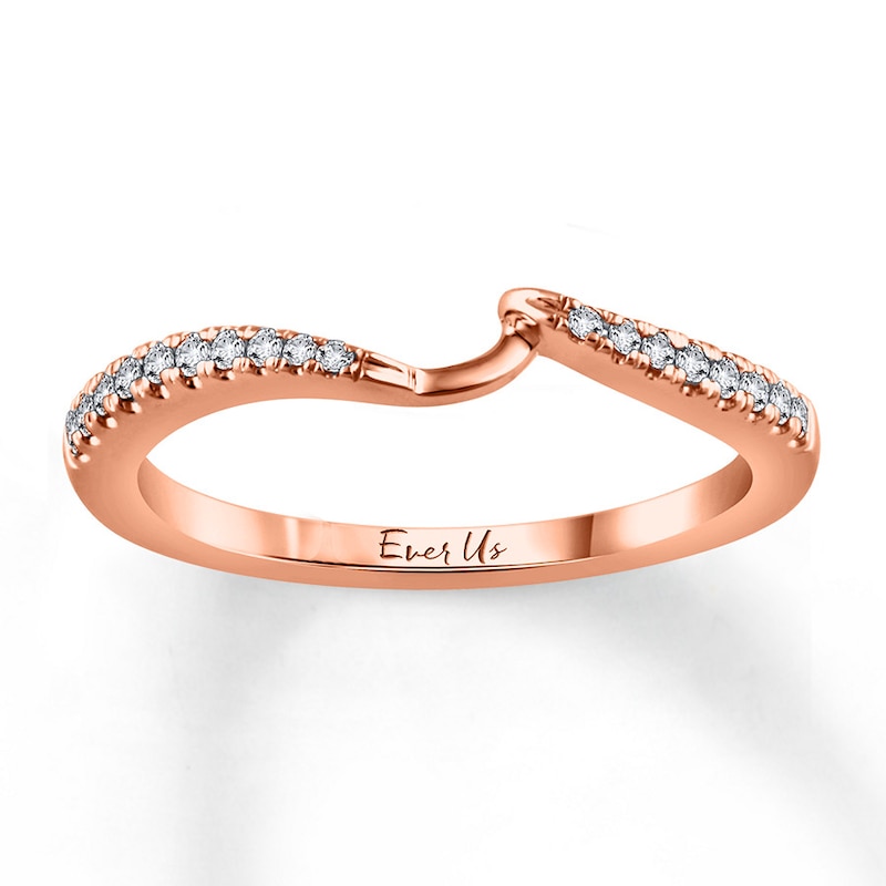 Main Image 1 of Previously Owned Ever Us Diamond Band 1/8 ct tw Round-cut 14K Rose Gold