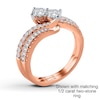 Thumbnail Image 3 of Previously Owned Ever Us Diamond Band 1/8 ct tw Round-cut 14K Rose Gold