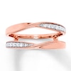 Previously Owned Diamond Enhancer Ring 1/5 ct tw Round-cut 10K Rose Gold
