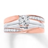 Thumbnail Image 3 of Previously Owned Diamond Enhancer Ring 1/5 ct tw Round-cut 10K Rose Gold