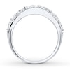 Thumbnail Image 2 of Previously Owned Diamond Wedding Band 1/2 ct tw Round-cut 14K White Gold