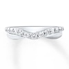 Thumbnail Image 4 of Previously Owned Diamond Wedding Band 1/2 ct tw Round-cut 14K White Gold