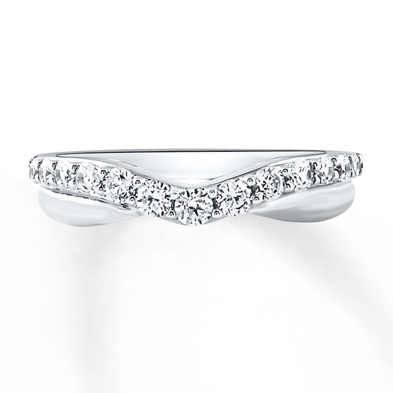 Main Image 4 of Previously Owned Diamond Wedding Band 1/2 ct tw Round-cut 14K White Gold