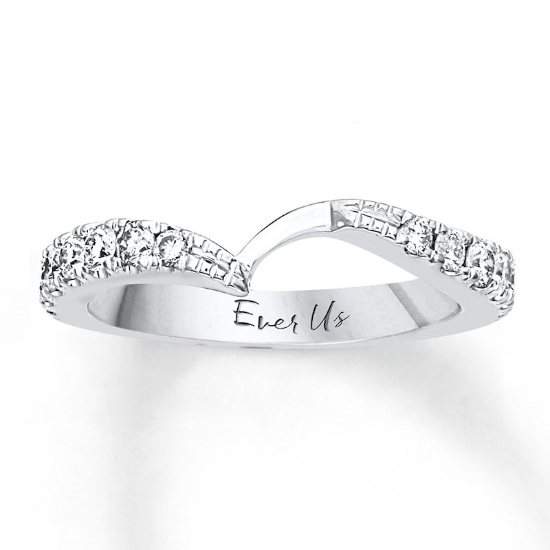 Main Image 1 of Previously Owned Ever Us Band 5/8 ct tw Round-cut Diamonds 14K White Gold