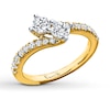 Thumbnail Image 3 of Previously Owned Ever Us Two-Stone Anniversary Ring 1 ct tw Round-cut Diamonds 14K Yellow Gold