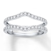 Previously Owned Diamond Enhancer Ring 1/2 ct tw Round-cut 14K White Gold
