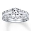 Previously Owned Diamond Enhancer Ring 1/2 ct tw Round-cut 14K White Gold