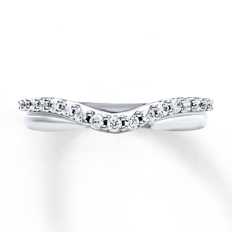 Main Image 2 of Previously Owned Diamond Band 1/4 ct tw Round-cut 14K White Gold
