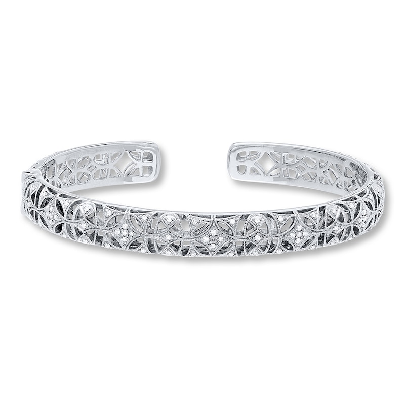 Main Image 1 of Previously Owned Neil Lane Cuff Bracelet 1/3 ct tw Diamonds Sterling Silver