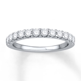 Previously Owned Diamond Anniversary Band 5/8 ct tw Round-cut 14K White Gold