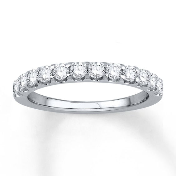 Previously Owned Diamond Anniversary Band 5/8 ct tw Round-cut 14K White Gold