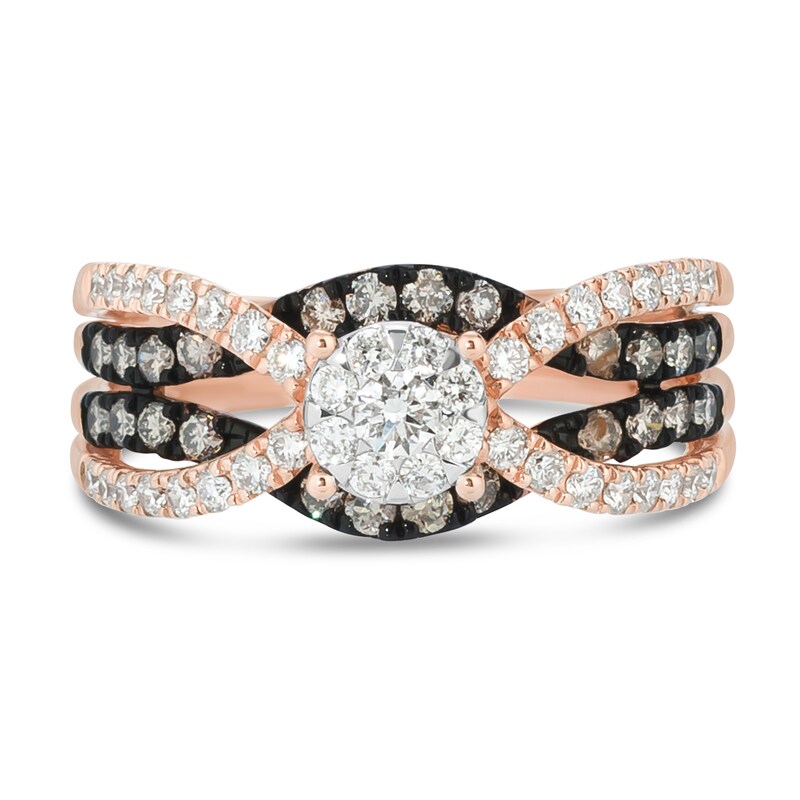 Main Image 4 of Previously Owned Le Vian Chocolate Diamond Ring 3/4 ct tw 14K Strawberry Gold