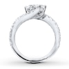 Thumbnail Image 4 of Previously Owned Ever Us Two-Stone Anniversary Ring 1-1/2 ct tw Round-cut Diamonds 14K White Gold