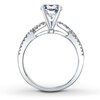Thumbnail Image 2 of Previously Owned Diamond Ring Setting 5/8 ct tw Round-cut 14K White Gold