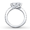 Thumbnail Image 2 of Previously Owned Ever Us Diamond Ring 2-1/2 ct tw Round-cut 14K White Gold