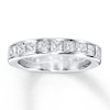 Thumbnail Image 1 of Previously Owned Band 1-1/2 ct tw Princess-cut Diamonds 14K White Gold