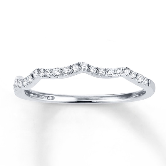 Previously Owned Diamond Wedding Band 1/6 ct tw Round-cut 14K White Gold