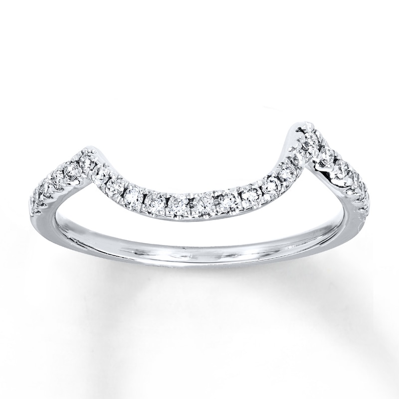 Main Image 1 of Previously Owned Diamond Wedding Band 1/5 ct tw Round-cut 14K White Gold