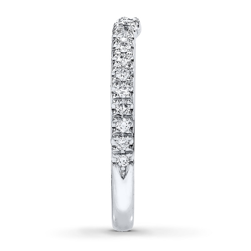 Main Image 3 of Previously Owned Neil Lane Wedding Band 1/5 ct tw Round-cut Diamonds 14K White Gold Size 5