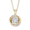 Thumbnail Image 1 of Previously Owned Unstoppable Love Diamond Necklace 1/2 ct tw 14K Yellow Gold