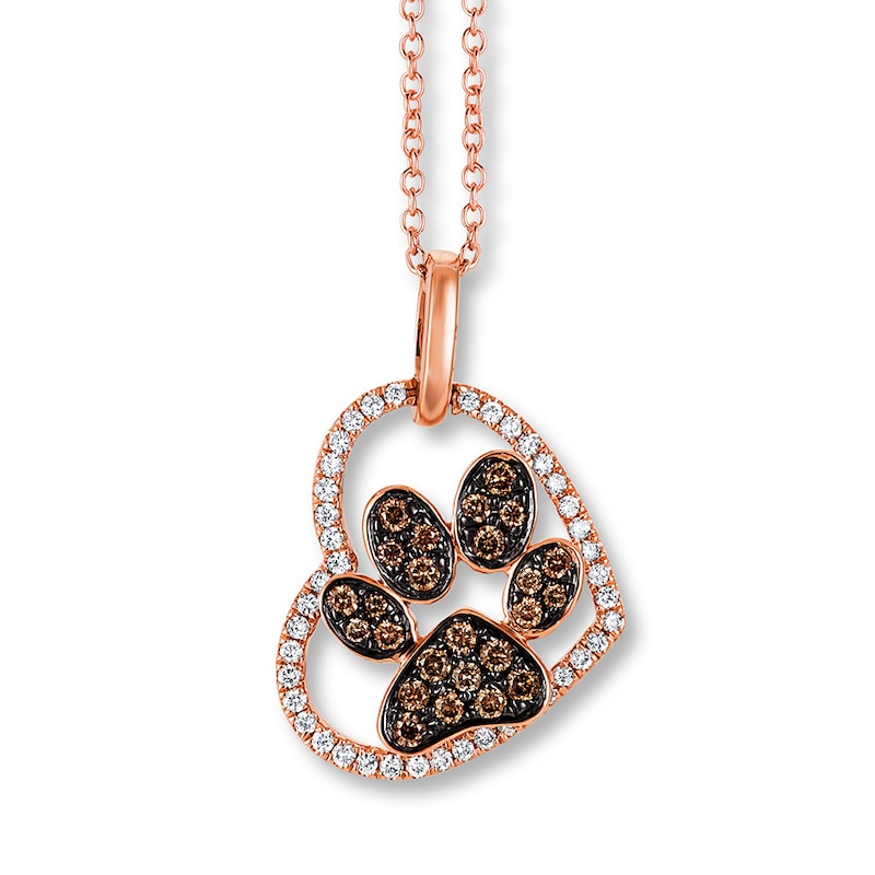 Main Image 1 of Previously Owned Le Vian Chocolate Diamonds 1/3 ct tw Necklace 14K Rose Gold