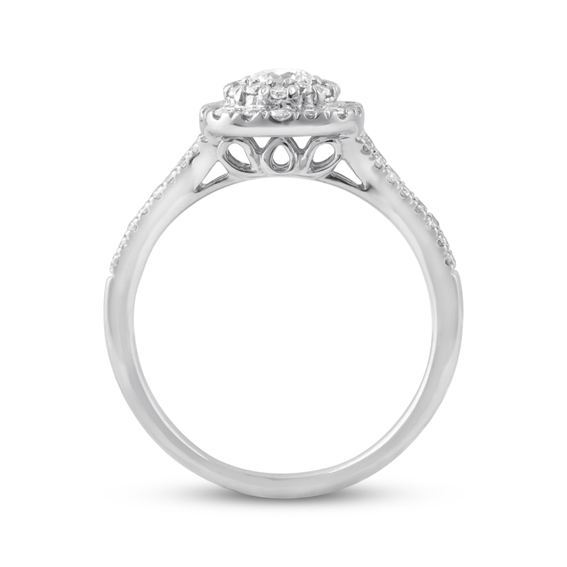 Main Image 3 of Previously Owned Diamond Engagement Ring 5/8 ct tw Round-cut 14K White Gold