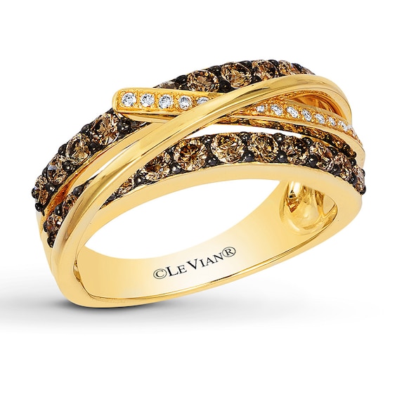Previously Owned Le Vian Chocolate Diamonds 1 ct tw Ring 14K Honey Gold
