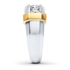 Previously Owned Men's Diamond Wedding Band 1 ct tw Round-cut 14K Two-Tone Gold