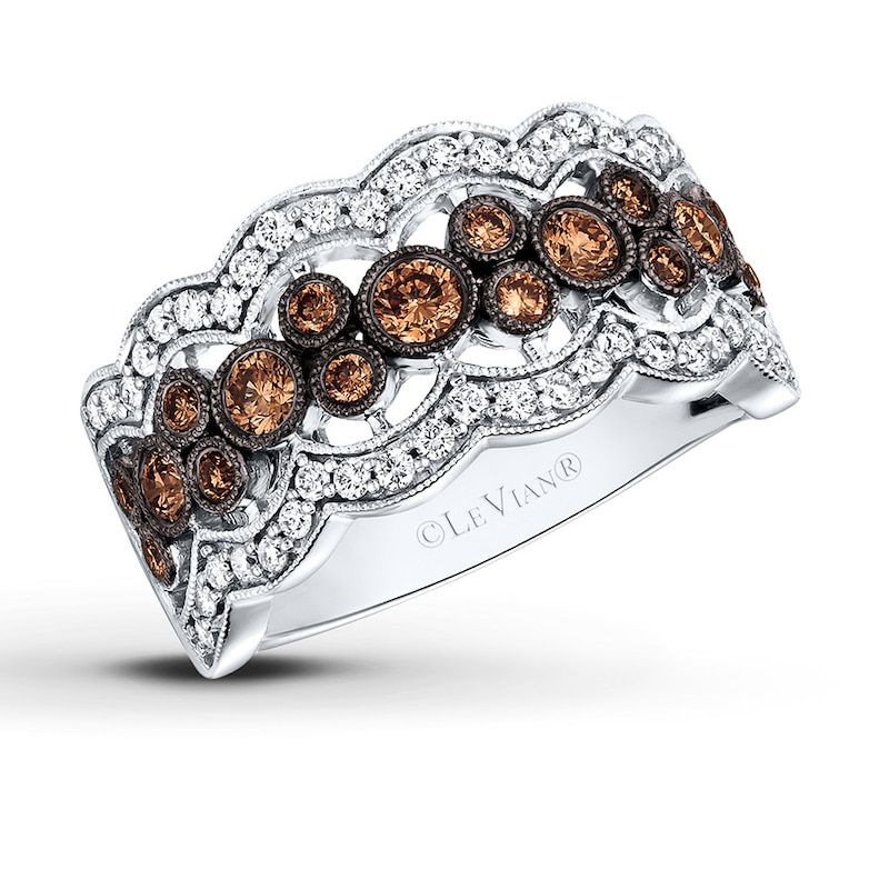 Main Image 1 of Previously Owned Le Vian Chocolate Diamonds 3/4 ct tw Ring 14K Vanilla Gold