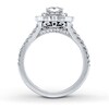 Thumbnail Image 2 of Previously Owned Neil Lane Engagement Ring 1-1/8 ct tw Cushion & Round-cut Diamonds 14K White Gold