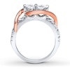 Thumbnail Image 2 of Previously Owned Ever Us Two-Stone Anniversary Ring 1-1/2 ct tw Round-cut Diamonds 14K Two-Tone Gold