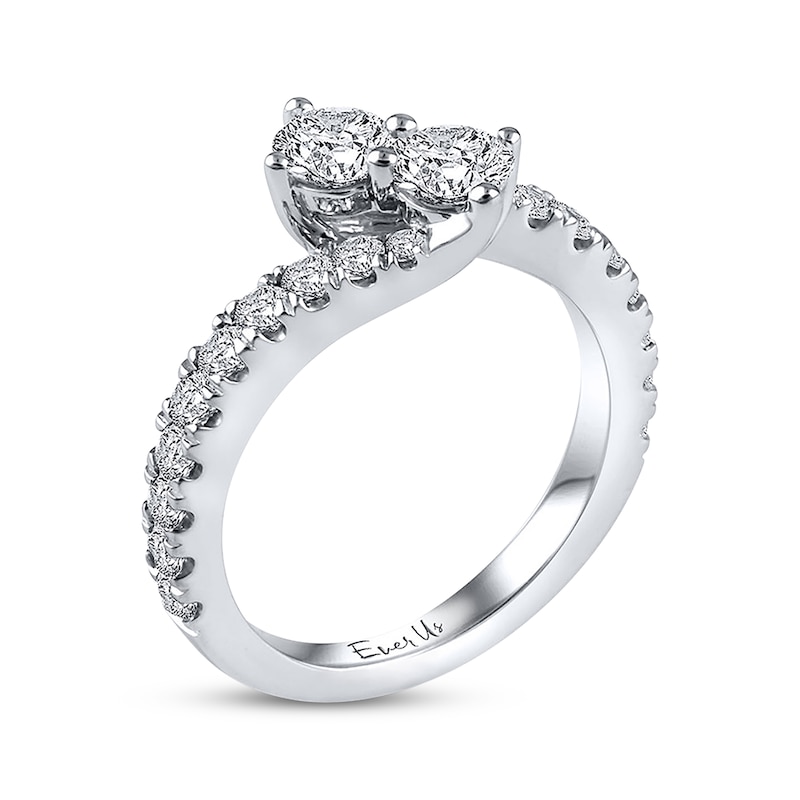 Main Image 2 of Previously Owned Ever Us SI2 Two-Stone Diamond Anniversary Ring 1-1/2 ct tw 14K Gold