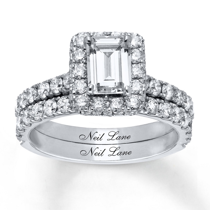 Main Image 1 of Previously Owned Neil Lane Bridal Set 2-1/2 ct tw Diamonds 14K White Gold