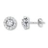 Thumbnail Image 0 of Previously Owned Diamond Earrings 1-1/3 ct tw Round-cut 18K White Gold