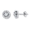 Thumbnail Image 0 of Previously Owned Diamond Earrings 1-1/3 ct tw Round-cut 18K White Gold