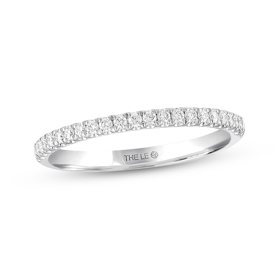 Previously Owned THE LEO Diamond Wedding Band 1/5 ct tw Round-cut 14K White Gold