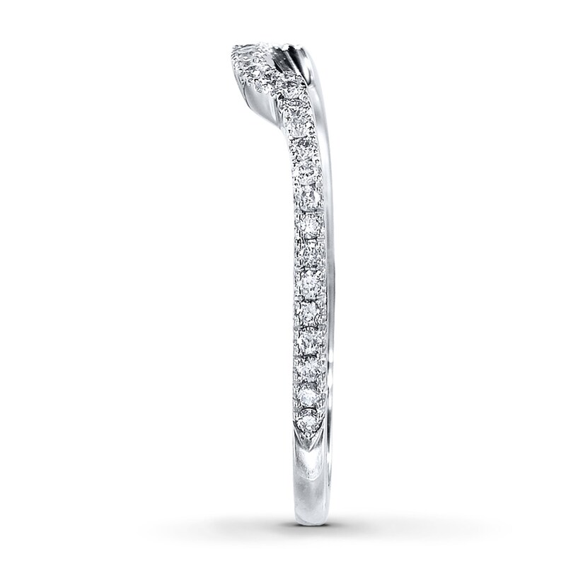 Main Image 3 of Previously Owned Neil Lane Diamond Wedding Band 1/4 ct tw Round-cut 14K White Gold Size 4.5