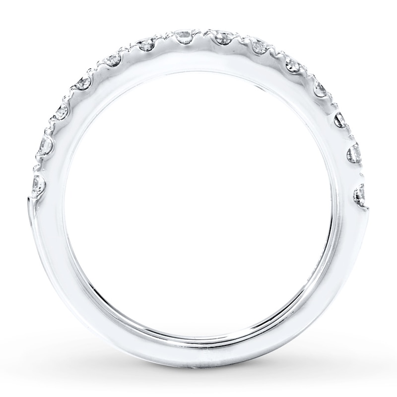 Main Image 2 of Previously Owned Diamond Wedding Band 1/2 ct tw Round-cut 14K White Gold